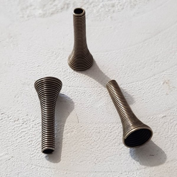 Copo c&oacute;nico em espiral N&deg;02 X 2 pe&ccedil;as Cobre.