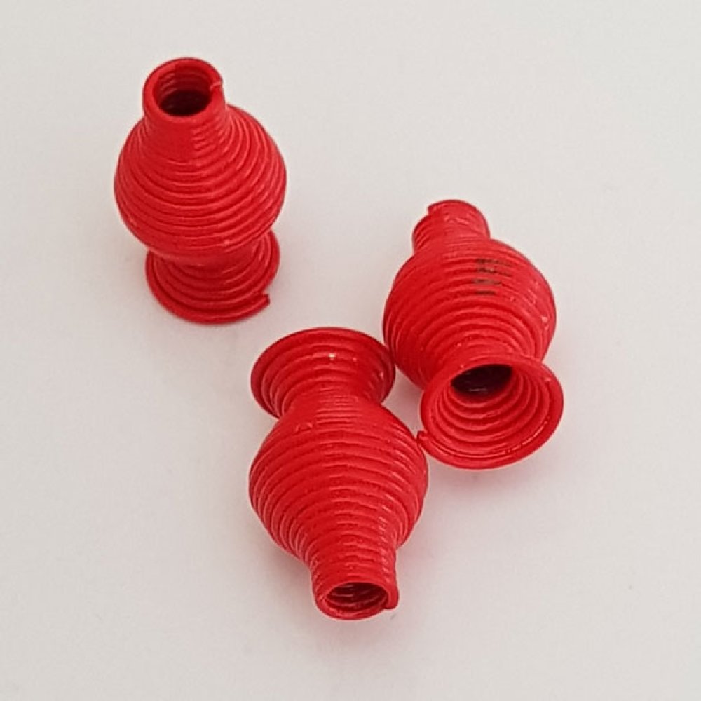 Copo cónico em espiral N°10 Vermelho.