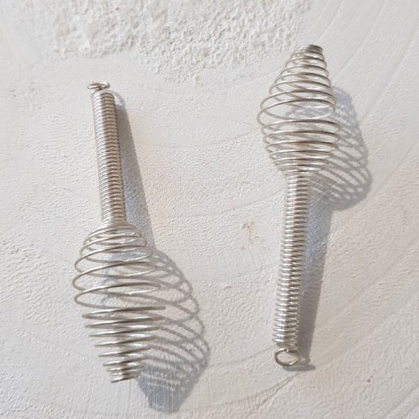 Copo c&oacute;nico em espiral N&deg;12 Prateado.