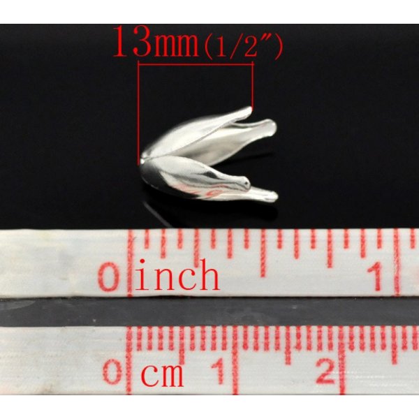 Ta&ccedil;a em liga de ferro Flor de prata x 200