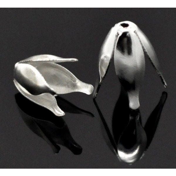 Ta&ccedil;a em liga de ferro Flor de prata x 200