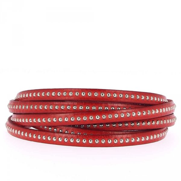 Bola de couro c&aacute;qui 06 mm com corrente de bola sem n&iacute;quel por 20 cm