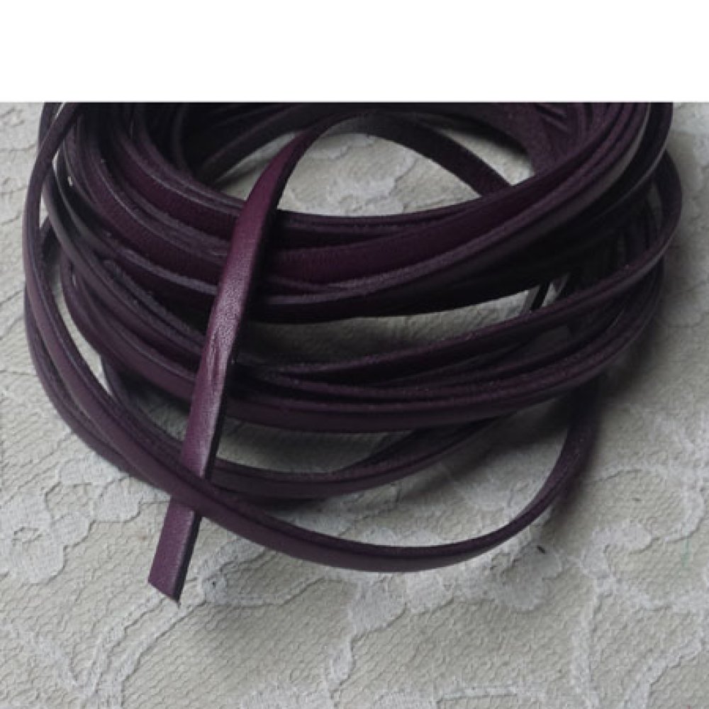 Couro de ameixa 05 mm Liso por 20 cm