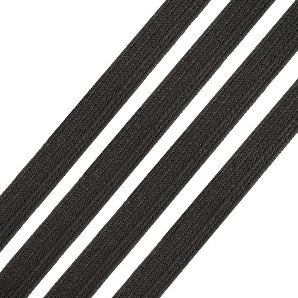 Elástico para máscara plana 5 mm x 140 metros Preto