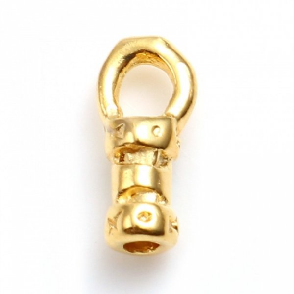 Embout Pour Cordon 7 x 3 mm Plaqu&eacute; Or 18K