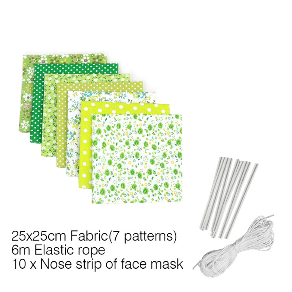 Conjunto de materiais para máscaras Verde