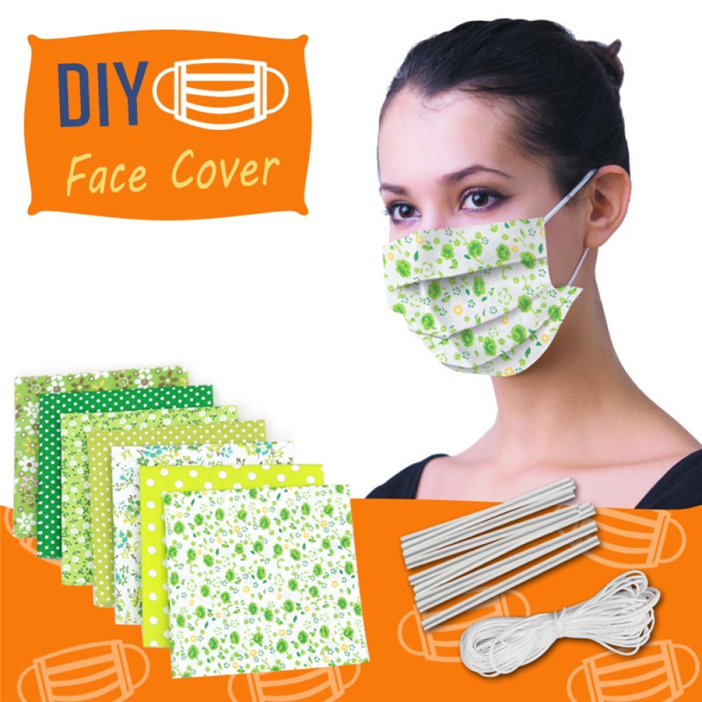 Conjunto de materiais para máscaras Verde