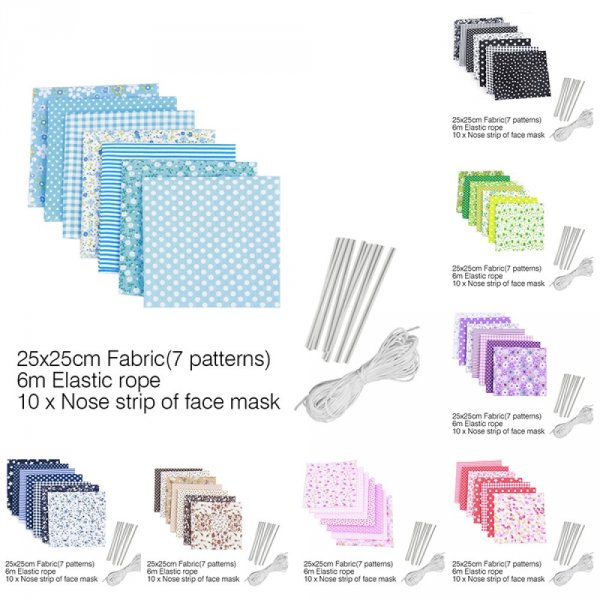 Conjunto de material de m&aacute;scara Preto