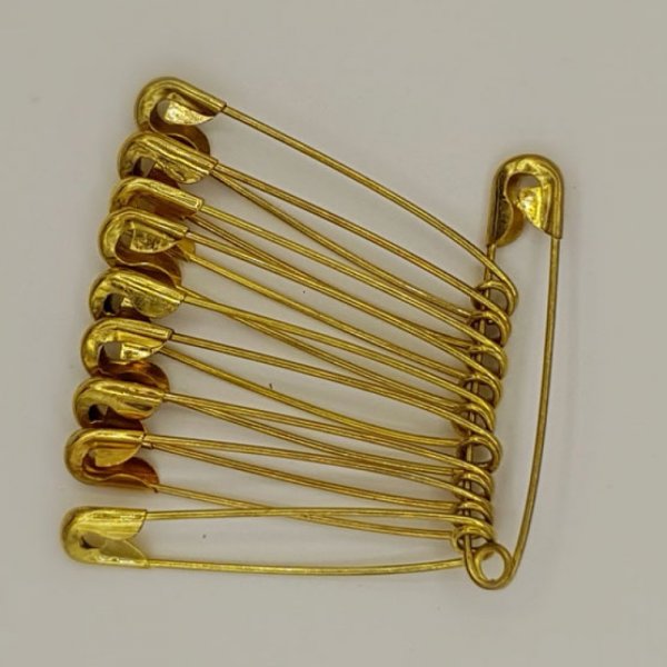 Alfinetes de seguran&ccedil;a 55 mm x 10 unidades