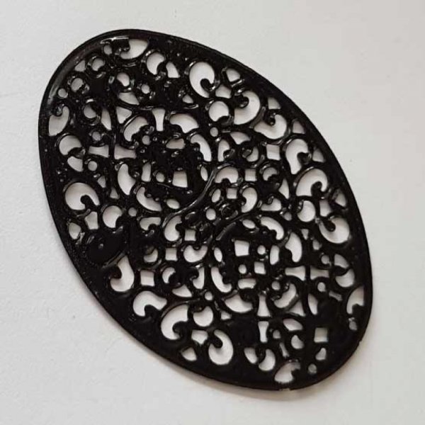 Estampe N&deg;30 Ovale 55 mm Noir