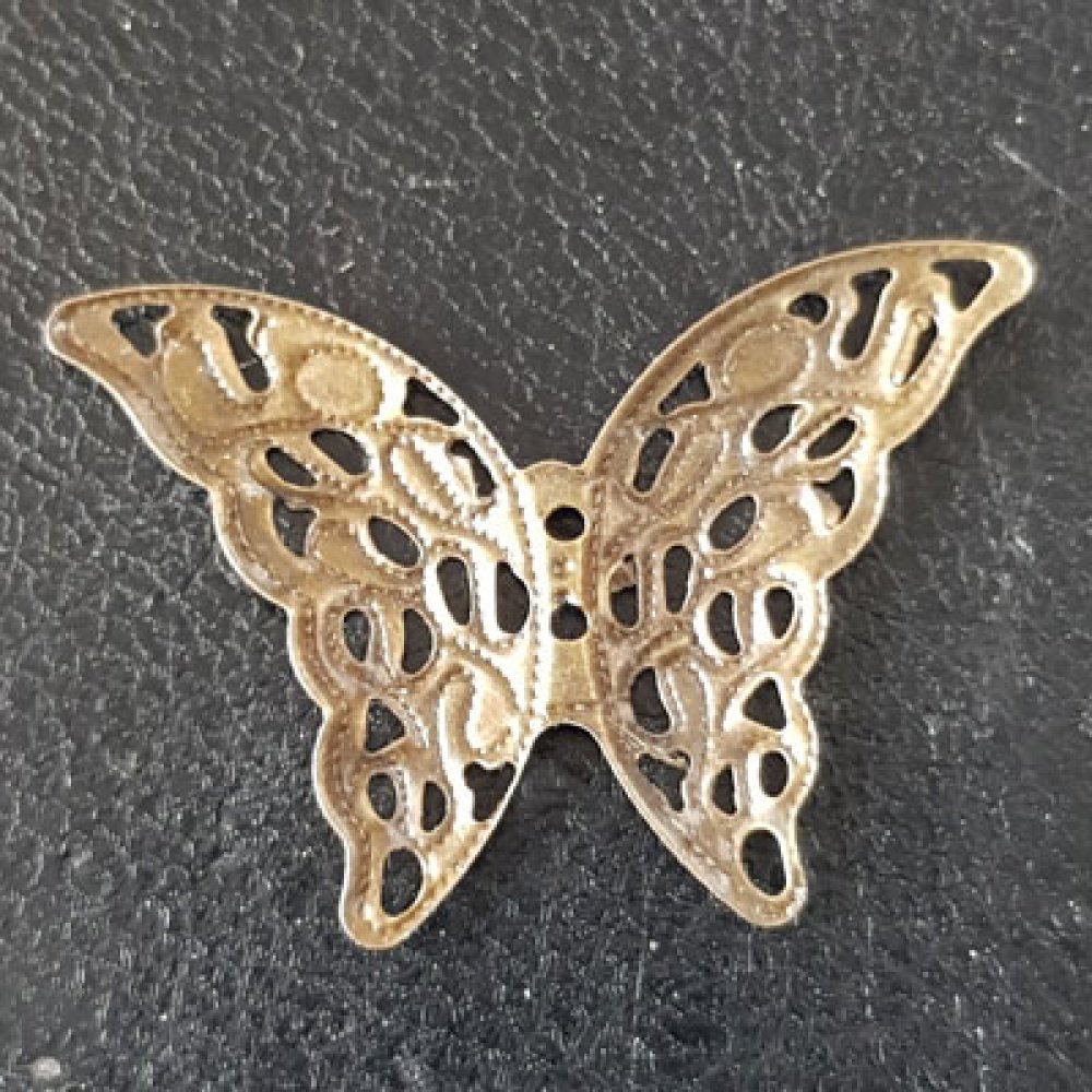 Carimbo de bronze com filigrana de borboleta N°05