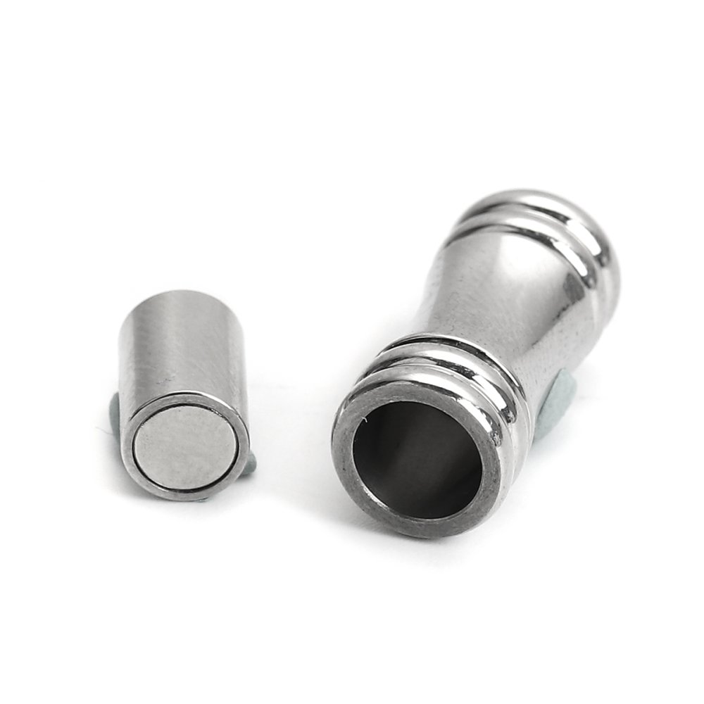 Fecho magnético em aço inoxidável 05 mm Prata N°02