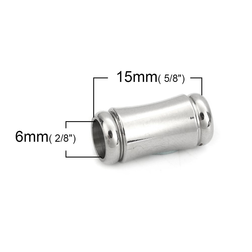 Fecho magnético Aço inoxidável 06 mm Prata N°04