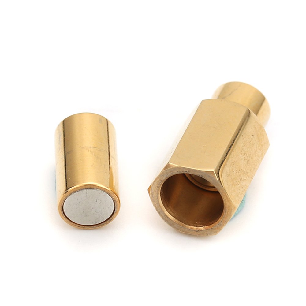 Fecho magnético em aço inoxidável 05 mm Ouro N°01