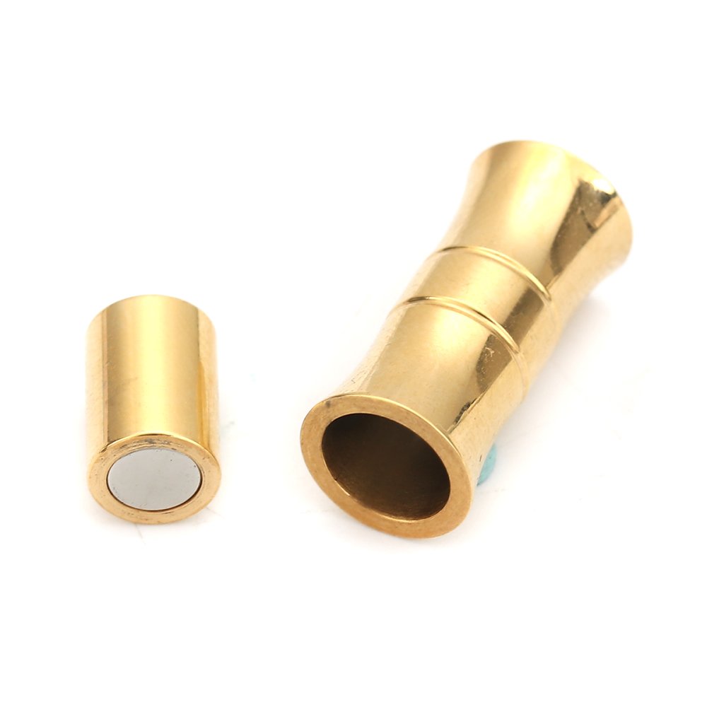 Fecho magnético Aço inoxidável 06 mm Ouro N°06