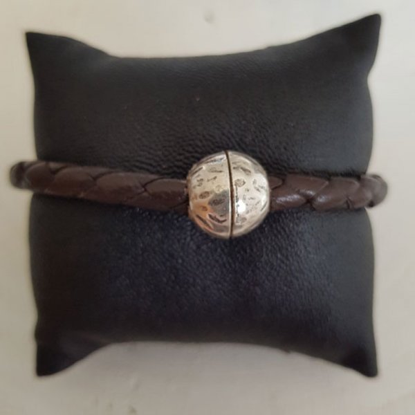 Fecho magn&eacute;tico de zamak para couro Redondo 05 mm