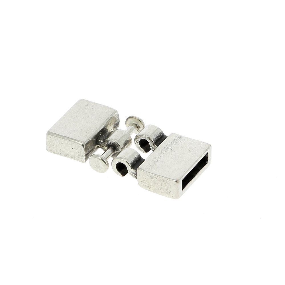 Fecho de gancho Zamak para couro 13 mm