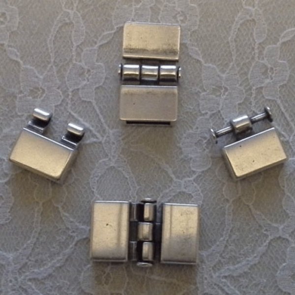 Fecho de gancho Zamak para couro 13 mm