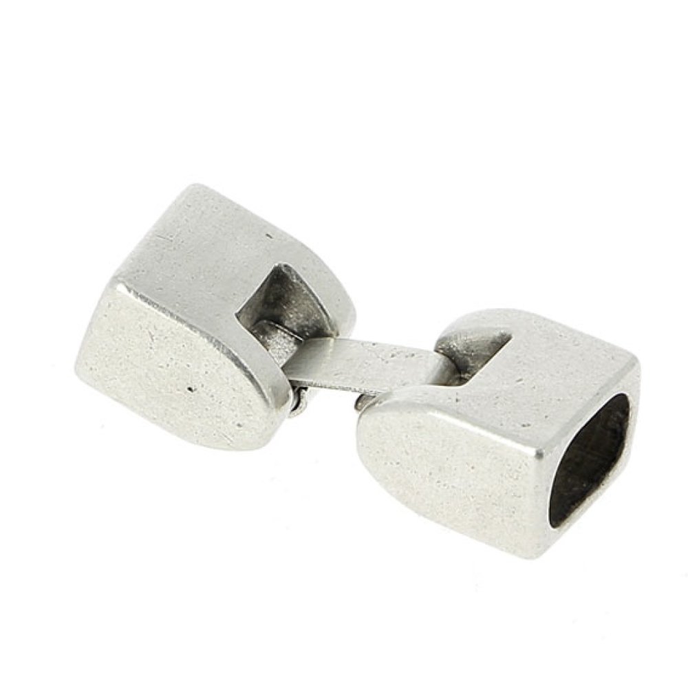 Fecho de gancho Zamak para couro 10 mm Régaliz