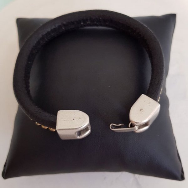 Fecho de gancho Zamak para couro 10 mm R&eacute;galiz