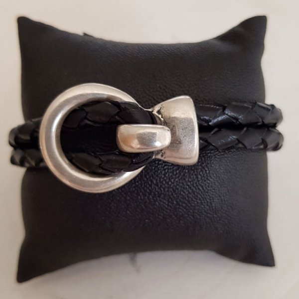 Fecho de gancho Zamak para couro Redondo 05 mm