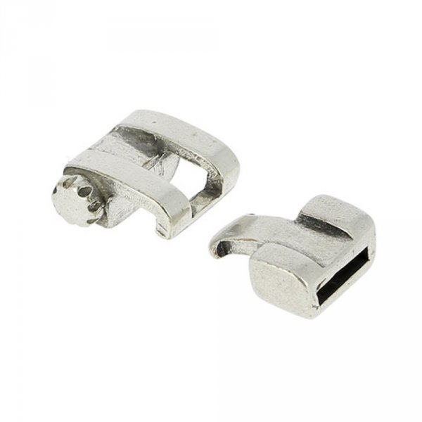 Fecho de gancho Zamak para couro 10 mm