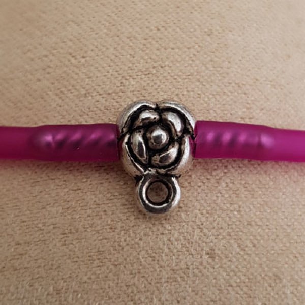 Fecho de cord&atilde;o de pvc oco de 3 mm