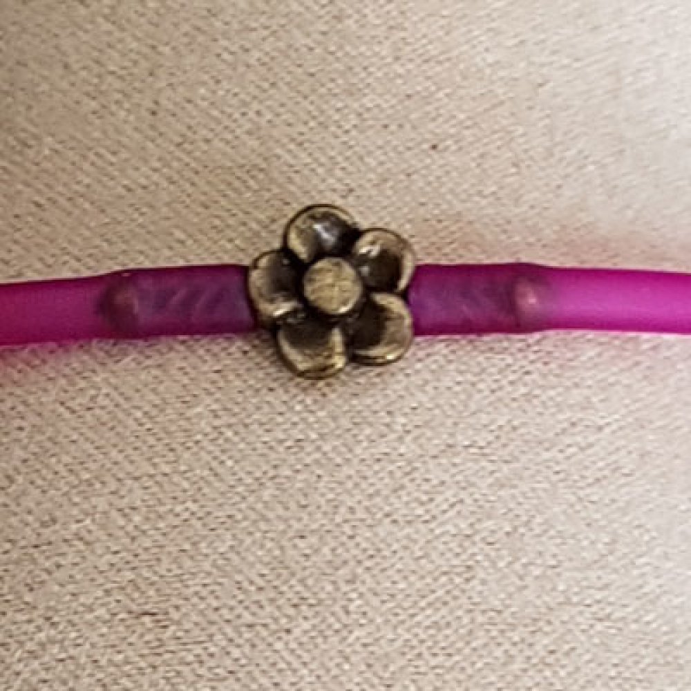 Fecho de cordão de pvc oco de 3 mm