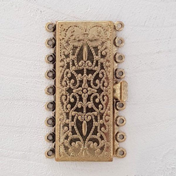 Fecho rectangular Multi-Ranks Bronze.