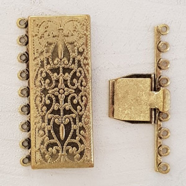 Fecho rectangular Multi-Ranks Bronze.