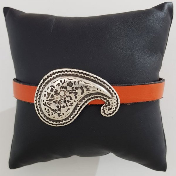 Fecho de cinto em couro Zamak de 10 mm