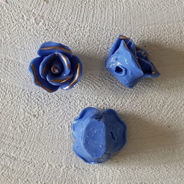 Flor 15 mm N&deg;01-03 Azul