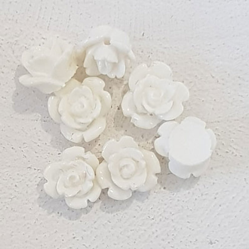 Flor sintética 09 mm N°01-03 Branco