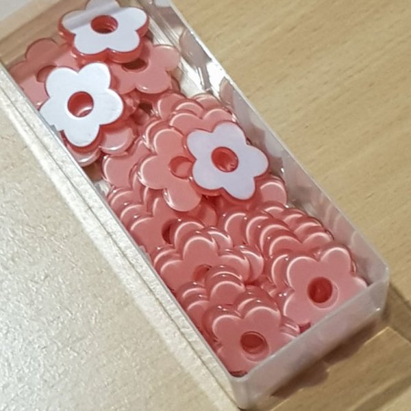 Flor sint&eacute;tica 27 mm cor-de-rosa