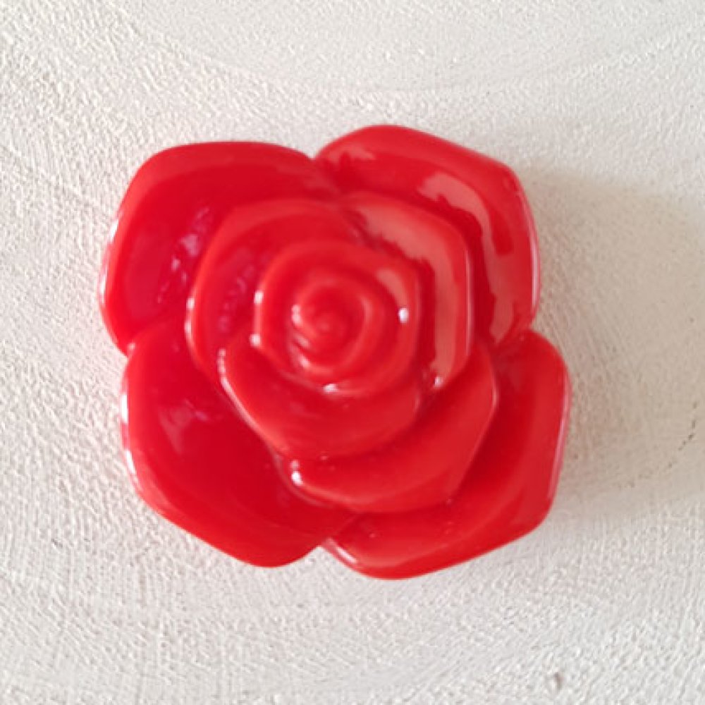 Flor sintética 37 mm N°06-02 Vermelho