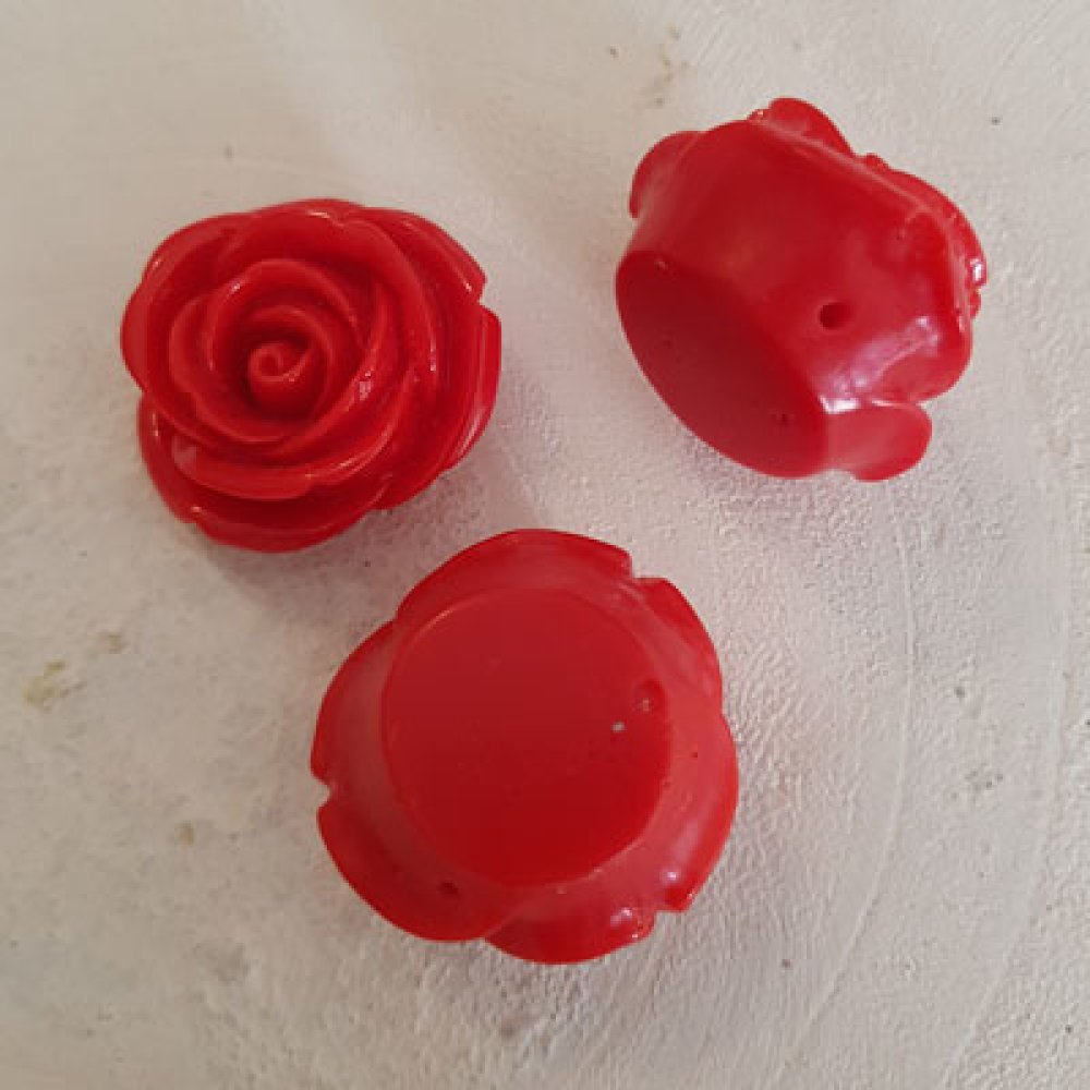 Flor sintética n.º 03-21 vermelho