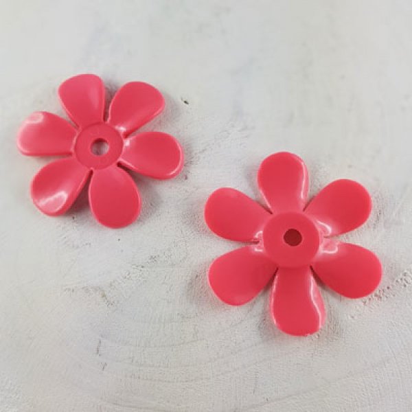 Flor sint&eacute;tica N&deg;01 Rosa escuro