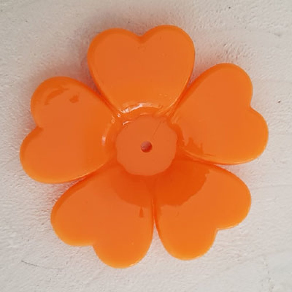 Flor sintética N°01-01 cor-de-laranja