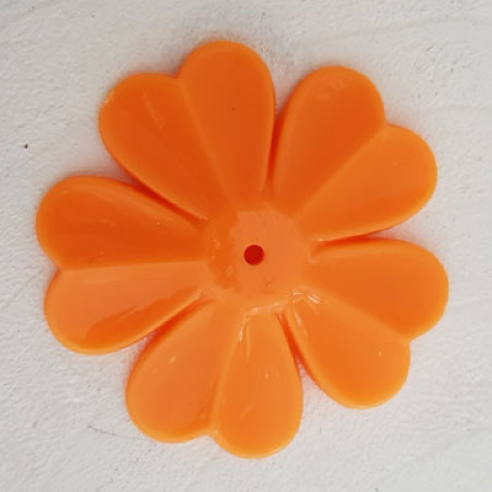 Flor sintética N°01-01 cor-de-laranja