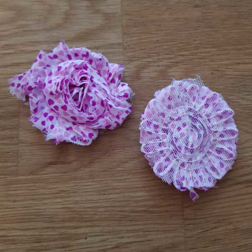 Flor de tecido amarrotado n.º 47