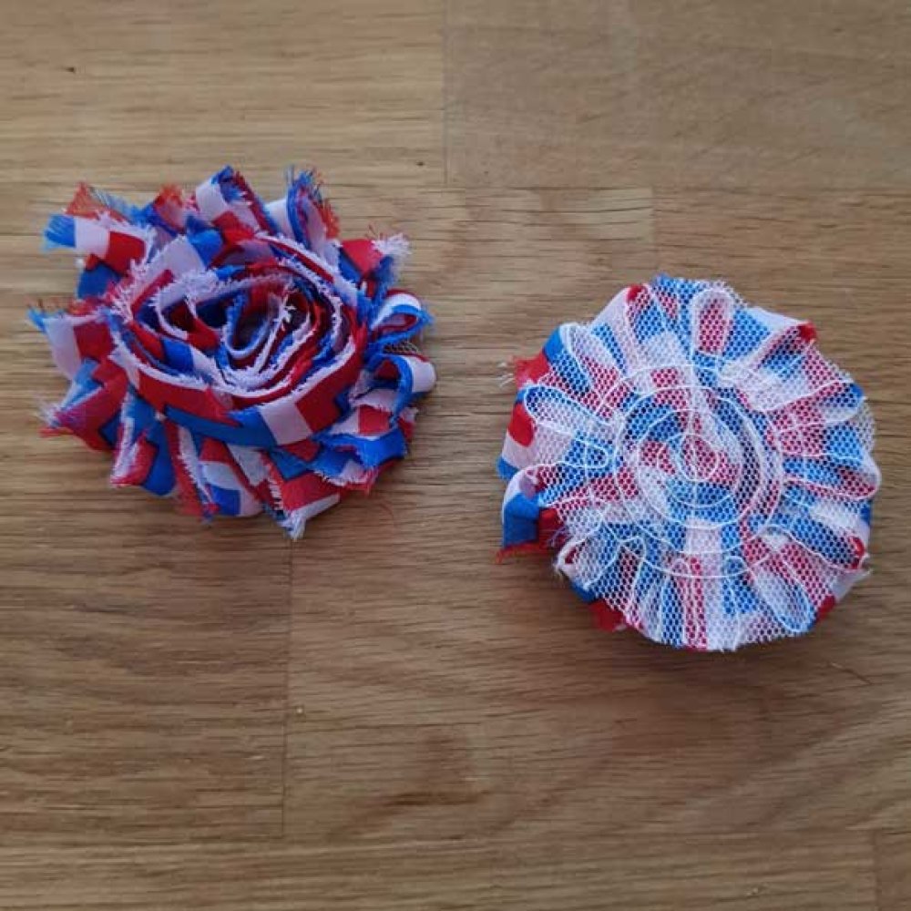 Flor de tecido amarrotado n.º 48