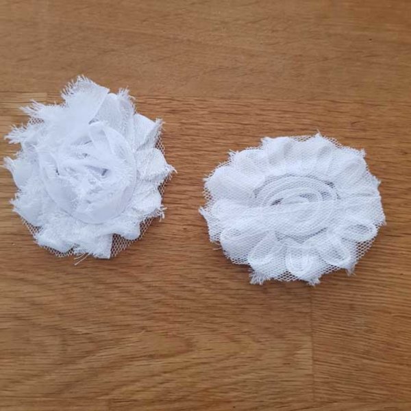 Flor de tecido desfiado n.&ordm; 78