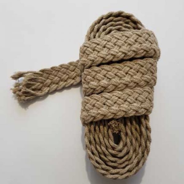 Galon tress&eacute; 25 mm Marron Brun