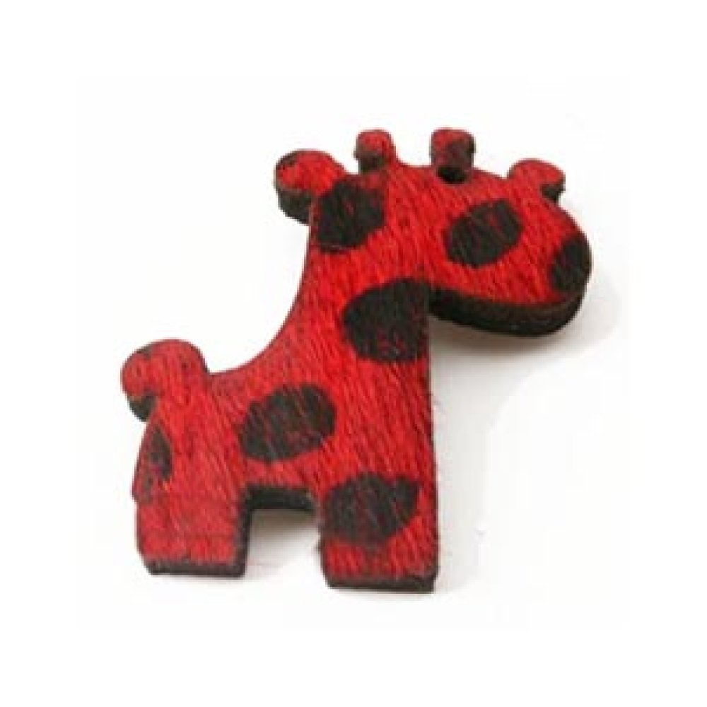 Pêlo de girafa vermelho 26x34mm x 1