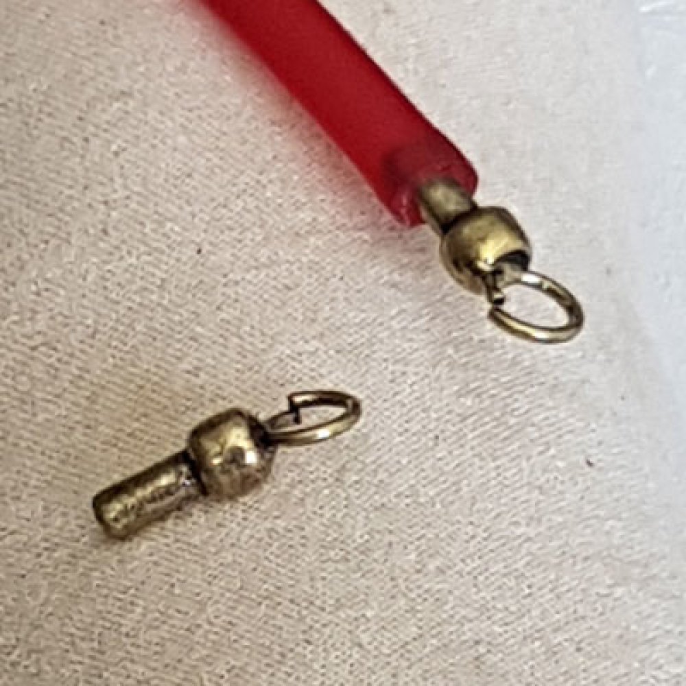 Conjunto de 10 fechos de cordão de PVC oco de 5 mm