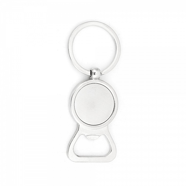 Conjunto de 10 porta-chaves prateados 25 mm N&deg;01