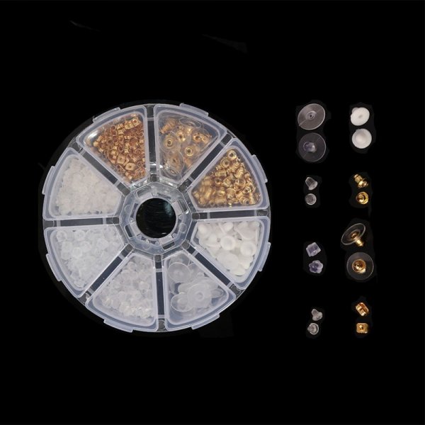 Lote de 400 pontas N&deg;02 mistas (200 pares) para brincos.