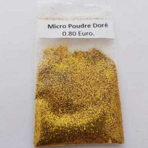 Micro bille  Poudre Dor&eacute; sachet de 2 Grammes