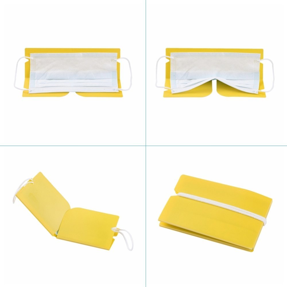 Organizador de clipes de plástico para arrumação Amarelo