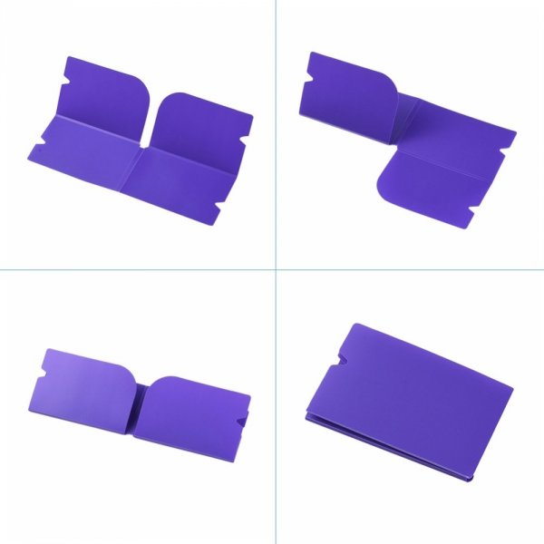 Organizador de clips de arruma&ccedil;&atilde;o em pl&aacute;stico roxo